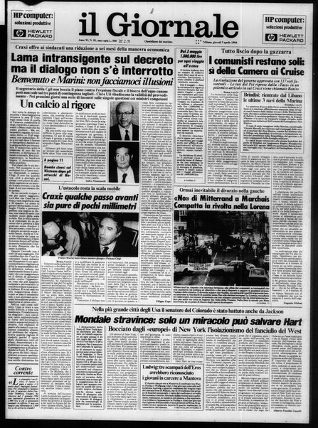 Il giornale : quotidiano del mattino